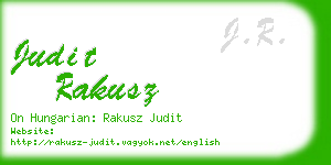 judit rakusz business card